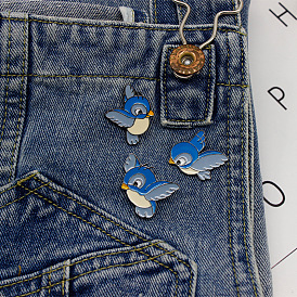 Trendy Cartoon Bird Brooch for Shirts, Bags and Accessories
