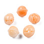 Synthetic Coral Beads, Dyed, Two Tone, Bell