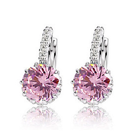 Fashionable Zircon Crystal Earrings for Women - E0549