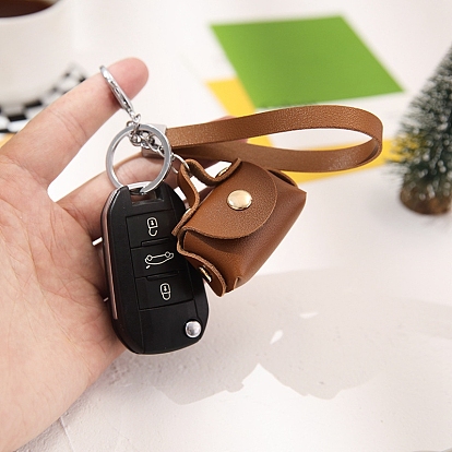 Мини-портмоне из искусственной кожи с кольцом для ключей, брелок кошелек, поменять сумочку на ключи от машины