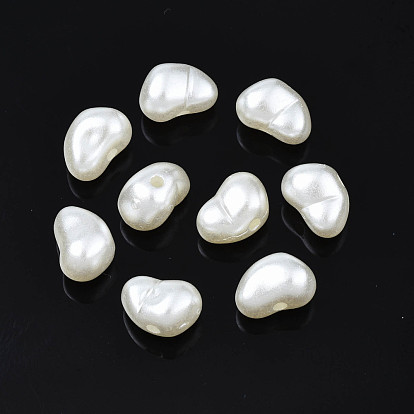 Cuentas de perlas de imitación de plástico abs, oval