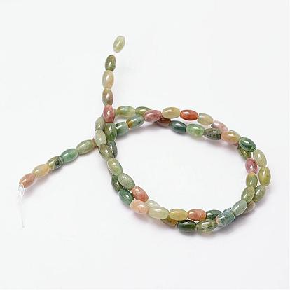 Natural Indian Agate Beads Strands, Rice