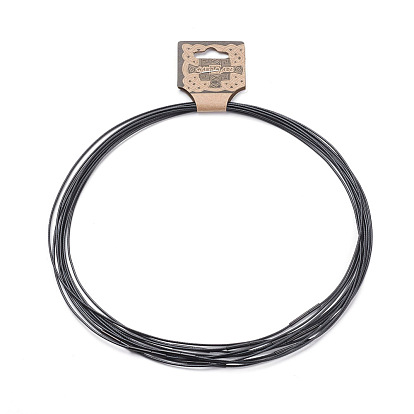 Воском хлопка ожерелье шнура решений, с 304 нержавеющей стали застежки, металлический черный 