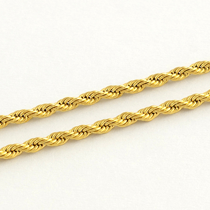 304 collares de cadena de la cuerda de acero inoxidable, 20.4 pulgada (51.8 cm)
