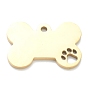 Revestimiento iónico (ip) 304 colgantes para mascotas de acero inoxidable, hueso de perro