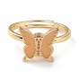 Кольцо-бабочка для снятия стресса, регулируемое вращающееся кольцо, вращающееся кольцо из сплава эмали, золотые
