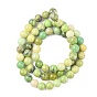 Natural Serpentine Beads Strands, Round, 6mm, Hole: 1mm, about 63pcs/strand, 15.5 inch