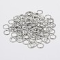 Eco-Friendly Brass Round Rings, Soldered Jump Rings, Closed Jump Rings, Cadmium Free & Nickel Free & Lead Free, 6x0.8mm, Hole: 4mm