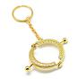 Iron Purse Frame Handle for Bag Sewing Craft Tailor Sewer, with Key Ring