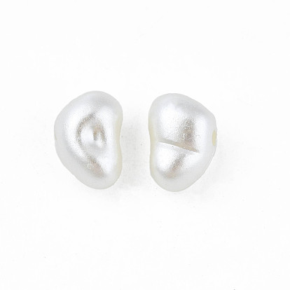 ABS Plastic Imitation Pearl Beads, Oval