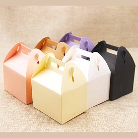 Творческая портативная складная бумажная подарочная коробка с ручками, щипцовые коробки, для подарков и упаковки