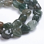 Natural Green Rutilated Quartz Beads Strands, Tumbled Stone, Nuggets