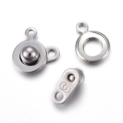 201 Stainless Steel Snap Clasps