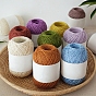 175M Size 5 Linen & Polyester Crochet Threads, Embroidery Thread, Yarn for Lace Hand Knitting