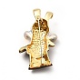 Alloy Rabbit in Hat Brooch Pin for Backpack Clothes, Cadmium Free & Lead Free, Golden