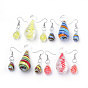 Handmade Lampwork Dangle Earrings & Pendants Sets, Drop