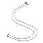 304 acier inoxydable colliers de chaînes du câble, avec fermoir pince de homard, 17.7 pouces (450 mm), 1.5mm