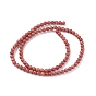 Natural Silver Line Jasper Beads Strands, Dyed & Heated, Round