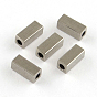 201 Stainless Steel Beads, Cuboid, 7x3x3mm, Hole: 1mm