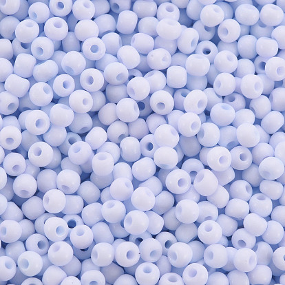 8/0 Opaque Glass Seed Beads, Round Hole, Frosted Colours, Round
