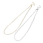 304 Stainless Steel Textured Bar Link Chain Necklace