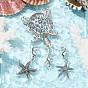 Подвески из сплава морской звезды и черепахи, Сплав с застежками когтя омара