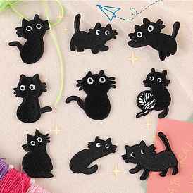 Cat Shape Computerized Embroidery Cloth Iron on/Sew on Patches, Costume Accessories