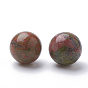 Natural Unakite Beads, Gemstone Sphere, Round, No Hole