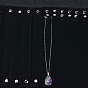 Велюровые ожерелья, с латунной фурнитурой , прямоугольные
