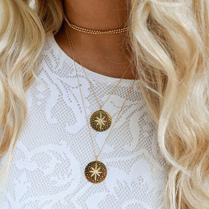 Vintage Multi-layer Star Necklace: Simple, Chic and Versatile Jewelry for Women