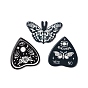 Акриловые подвески с принтом на хэллоуин, подвески в форме сердца/бабочки