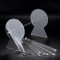 Acrylic Headband Organizers Display Stand, with 7 pcs Coloums