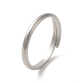 304 Stainless Steel Plain Cuff Ring, Ring