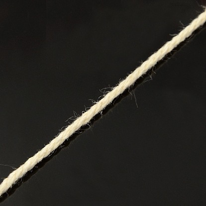 Giro de algodón ronda hilos cuerdas, cordón de macramé