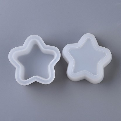 Moldes de silicona diy maceta, moldes de resina, para resina uv, fabricación de joyas de resina epoxi, estrella