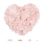 Natural Rose Quartz Chip Beads, No Hole/Undrilled