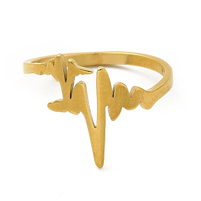 Классический 201 кольца для пальцев из нержавеющей стали, широкие кольца с сердцебиением для женщин