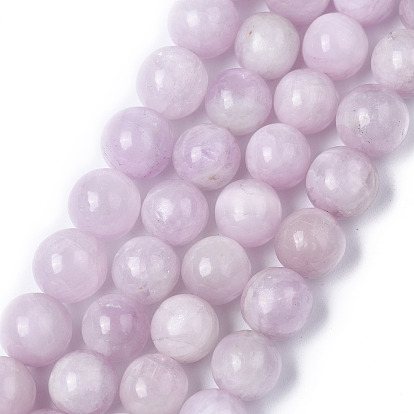 Pierre naturelle perles rondes de kunzite brins, perles de spodumène