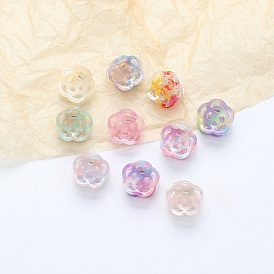 Cellulose Acetate(Resin) Claw Hair Clips, Hollw Cut Flower Shape Barrettes for Women Girls