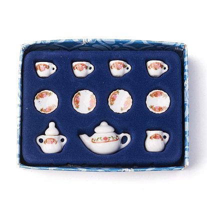 Juegos de té de porcelana, la decoración del hogar, tetera y taza de té y platillo