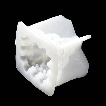 DIY 3D Halloween Skull Pyramid Candle Food Grade Silicone Molds, for Scented Candle Making