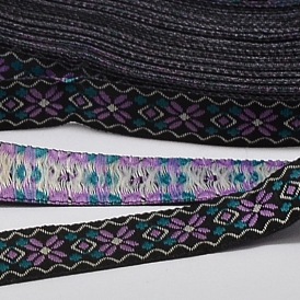 Rubans de polyester, avec motif de cravate, 1/2 pouce (14 mm), 33 yards / rouleau (30.1752 m / rouleau)