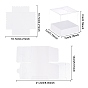 Foldable Transparent PVC Boxes, with Paper Pedestal