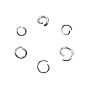 Mixtos 304 anillos del salto de acero inoxidable, 4~6x0.7~0.8 mm, aproximadamente 10 g / 2compartment