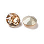Glass Rhinestone Cabochons, Pointed Back & Back Plated, Flat Round