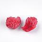 Synthetic Coral Beads, Dyed, Spiral Shell