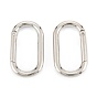 Zinc Alloy Spring Gate Rings, Oval