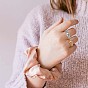 925 открытая манжета из стерлингового серебра, кубический цирконий готическое кольцо для женщин