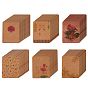 180 Pcs 6 Styles Paper Jewelry Display Cards, for Hanging Earring Display, Rectangle