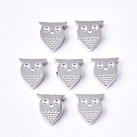 304 Stainless Steel Beads, Owl